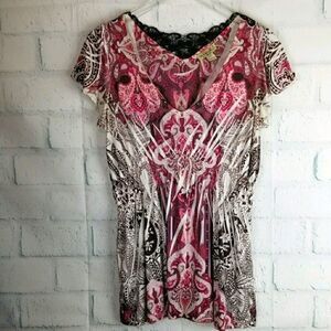 ONE WORLD "live and let live". High-waisted Tunic.